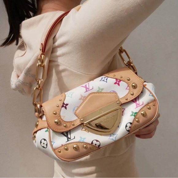 Louis Vuitton Takashi Murakami Y2K Rainbow Monogram White Marilyn Shoulder Bag - Picture 17 of 17